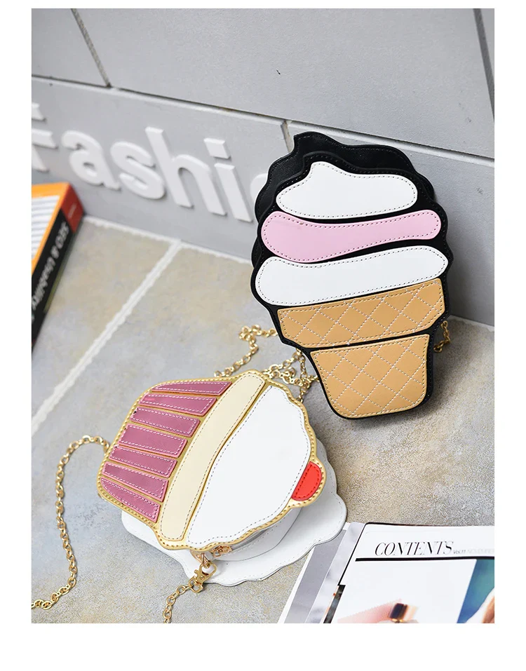 Ice Cream Cupcake Shape Mini Shoulder Bag - Image 10
