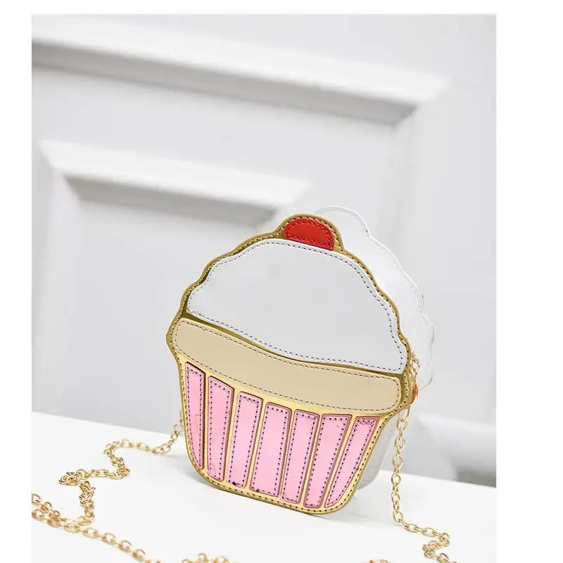 Ice Cream Cupcake Shape Mini Shoulder Bag - Image 3