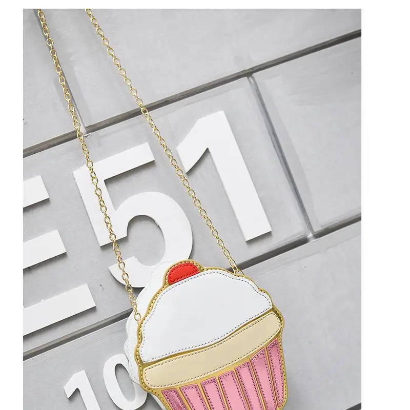 Ice Cream Cupcake Shape Mini Shoulder Bag - Image 4