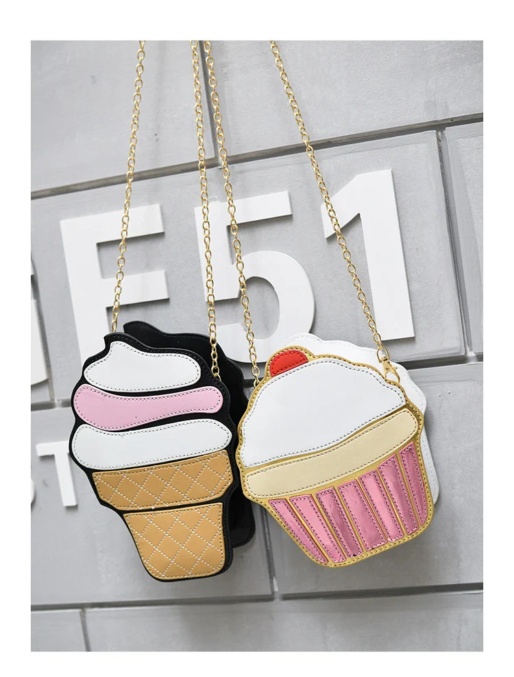 Ice Cream Cupcake Shape Mini Shoulder Bag - Image 9