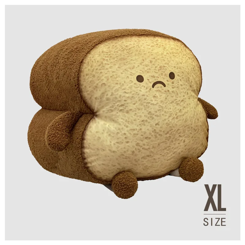 Happy and Sad Face Toast Bread Plushie - Image 10
