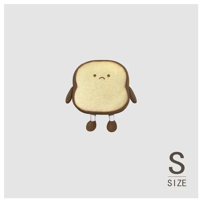 Happy and Sad Face Toast Bread Plushie - Image 12
