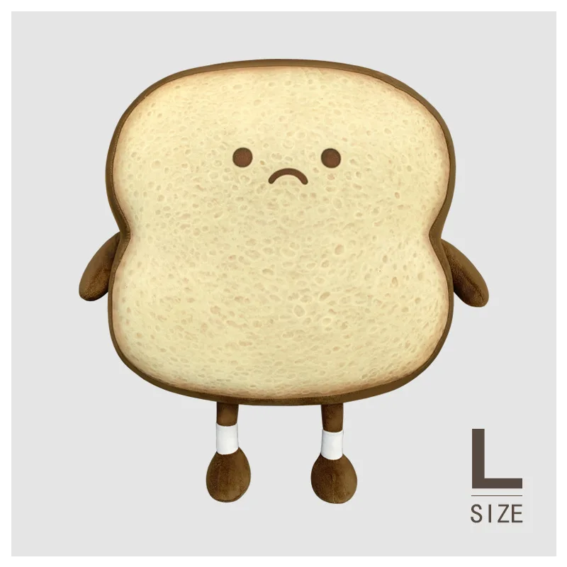 Happy and Sad Face Toast Bread Plushie - Image 8