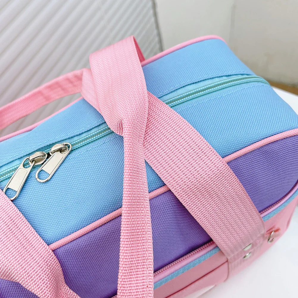 Heart PU Leather Laptop Bag Pastel Handbag Top Handle Japanese Style School Bag - Image 4