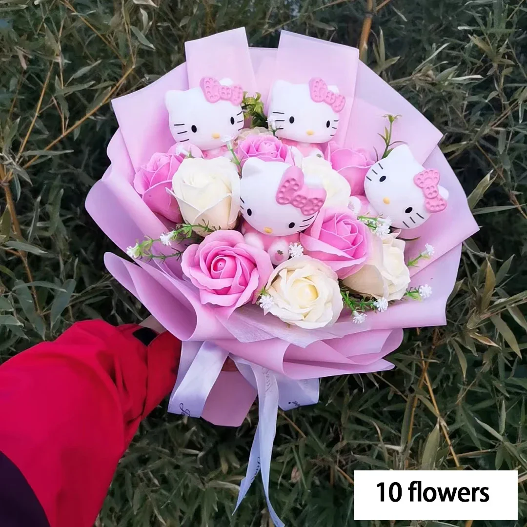 Sanrio Hello Kitty Plush Bouquet Flowers - Image 16