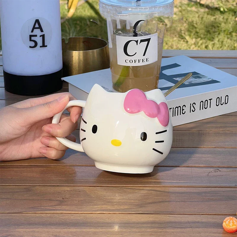 Hello Kitty Water Cup Cute Mug Heat-Resistant Ceramic Cup Juice Water Coffee Mug Kitchen Drinkware - Image 3