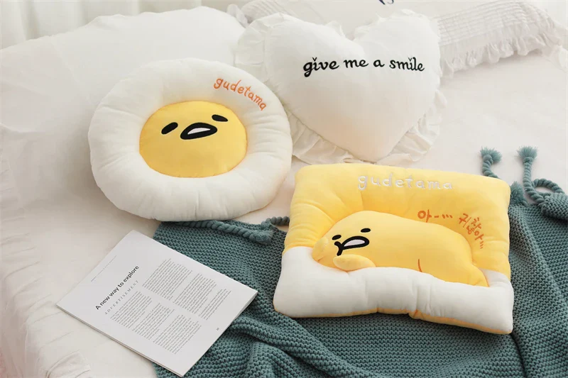 Sanrio Lazy Egg Gudetama Plush Pillow Cushion Chair Cover - Image 10