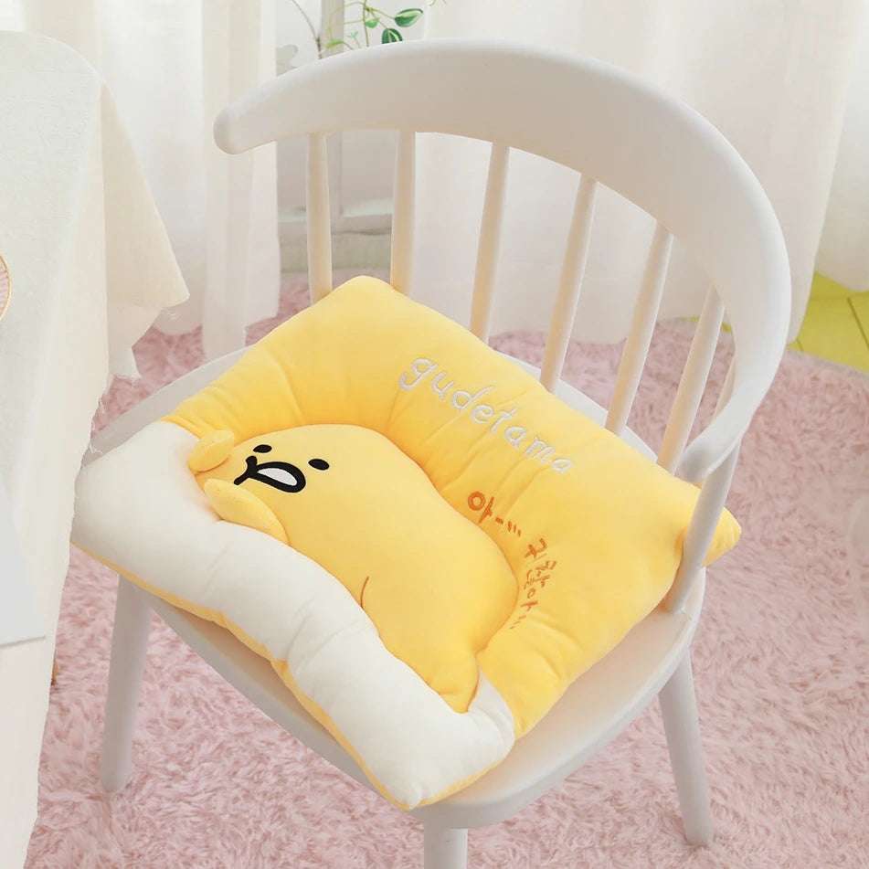 Sanrio Lazy Egg Gudetama Plush Pillow Cushion Chair Cover - Image 12