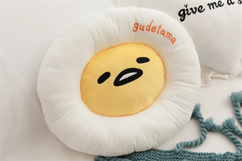Sanrio Lazy Egg Gudetama Plush Pillow Cushion Chair Cover - Image 3