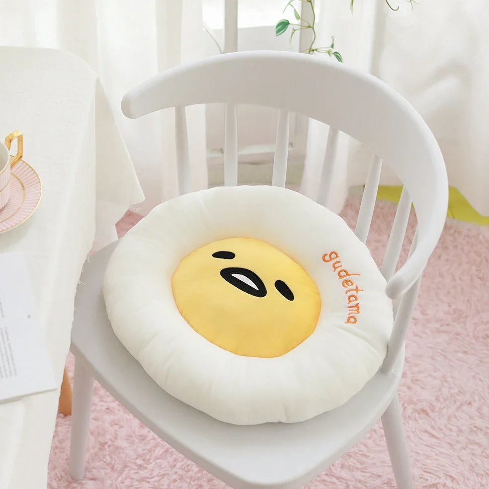 Sanrio Lazy Egg Gudetama Plush Pillow Cushion Chair Cover - Image 5