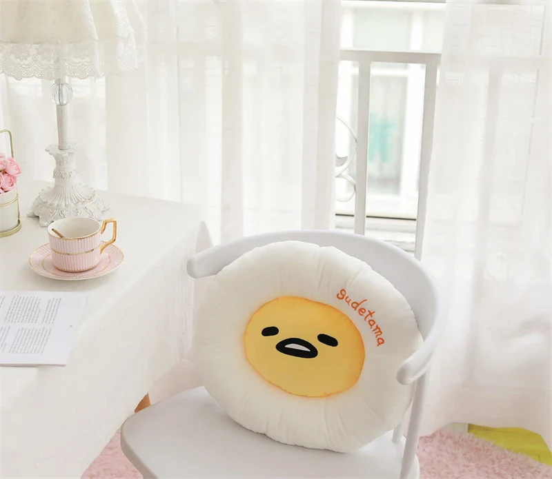 Sanrio Lazy Egg Gudetama Plush Pillow Cushion Chair Cover - Image 6