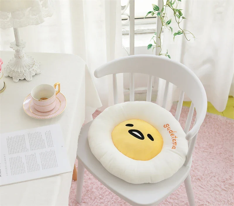 Sanrio Lazy Egg Gudetama Plush Pillow Cushion Chair Cover - Image 8