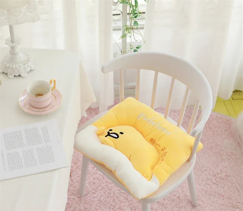 Sanrio Lazy Egg Gudetama Plush Pillow Cushion Chair Cover - Image 9