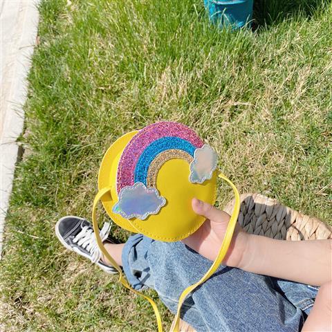 Mini Crossbody Bag Glitter Sequins Rainbow Multicoloured - Image 3