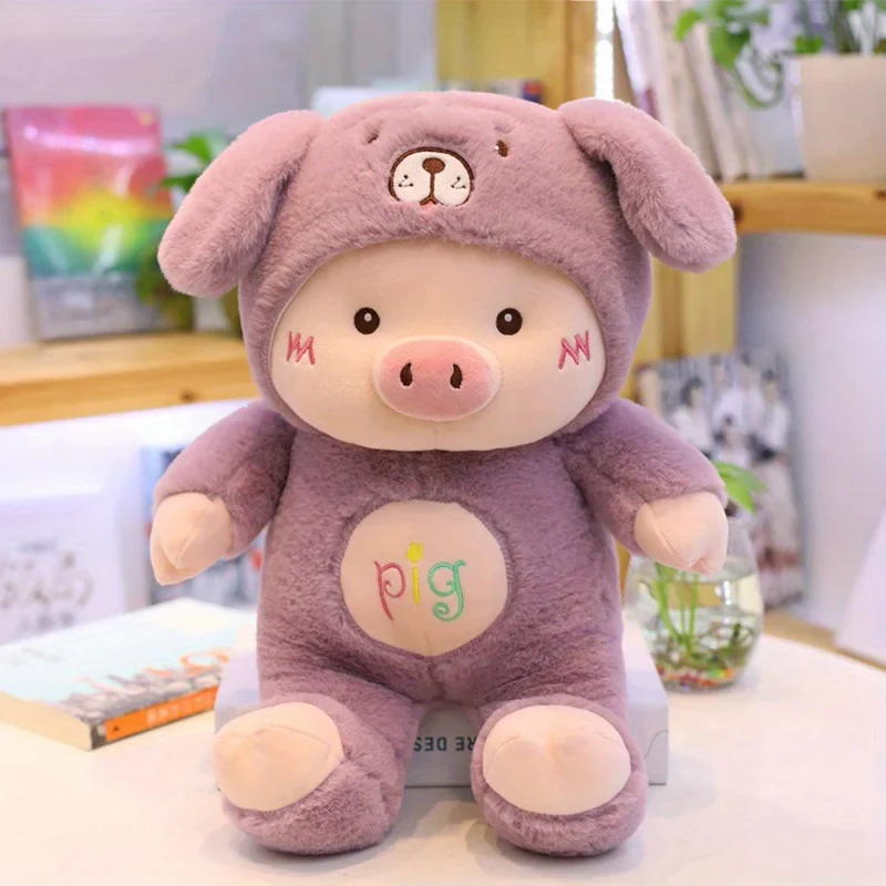 Pig Bear Hat Plush Toy - Image 6