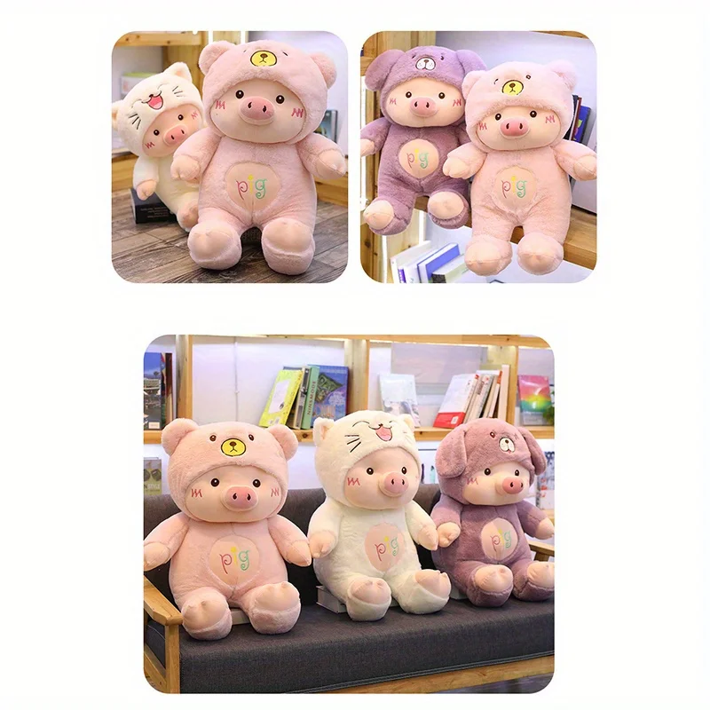 Pig Bear Hat Plush Toy - Image 7