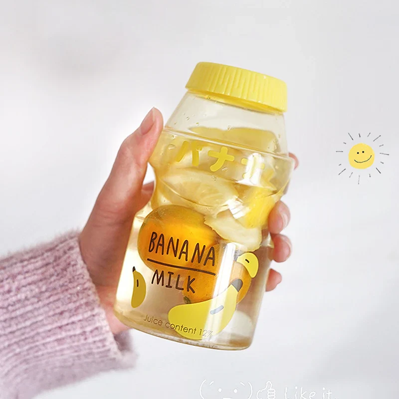 Milk Carton Shaped Water Bottle 480ml Pink, Red, Yellow, Green - Image 14