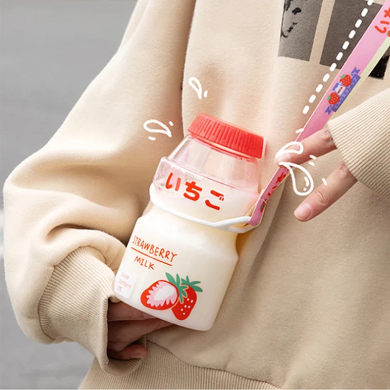 Milk Carton Shaped Water Bottle 480ml Pink, Red, Yellow, Green - Image 21