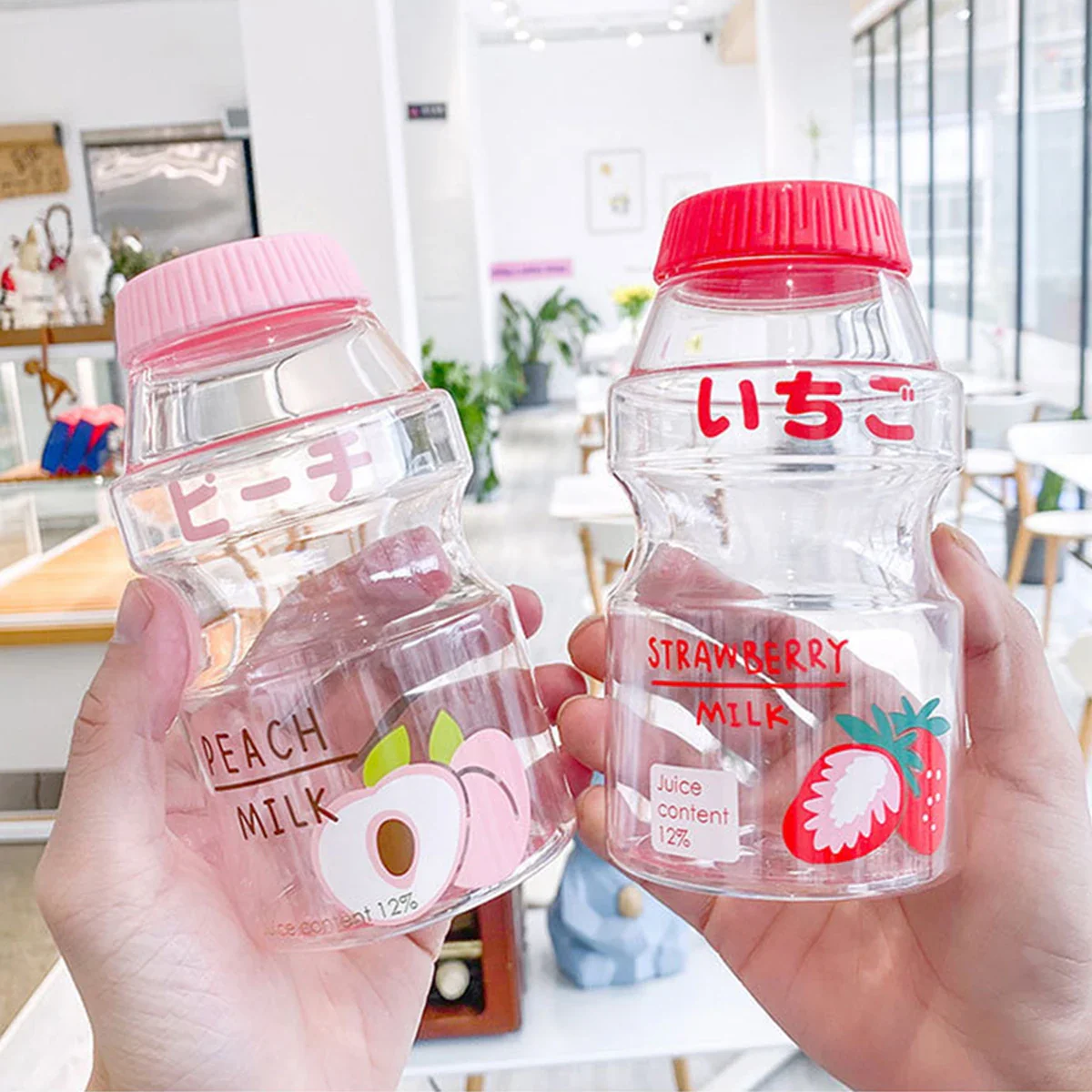 Milk Carton Shaped Water Bottle 480ml Pink, Red, Yellow, Green - Image 26