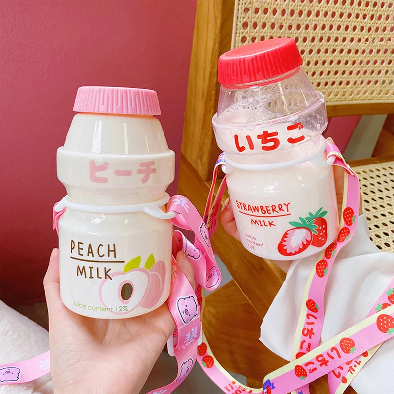 Milk Carton Shaped Water Bottle 480ml Pink, Red, Yellow, Green - Image 32