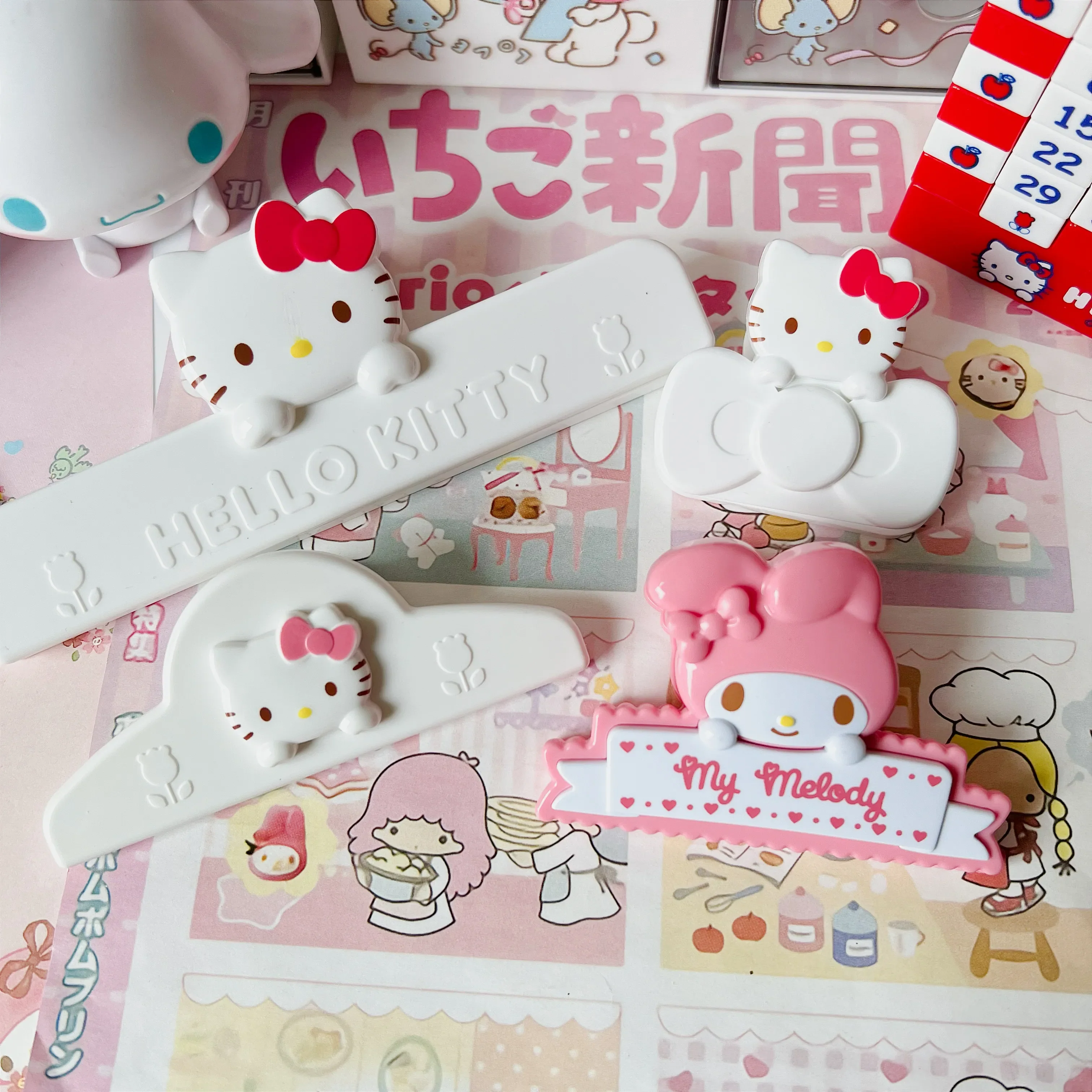 My Melody Magnetic Clip Refrigerator Magnet Pink - Image 15