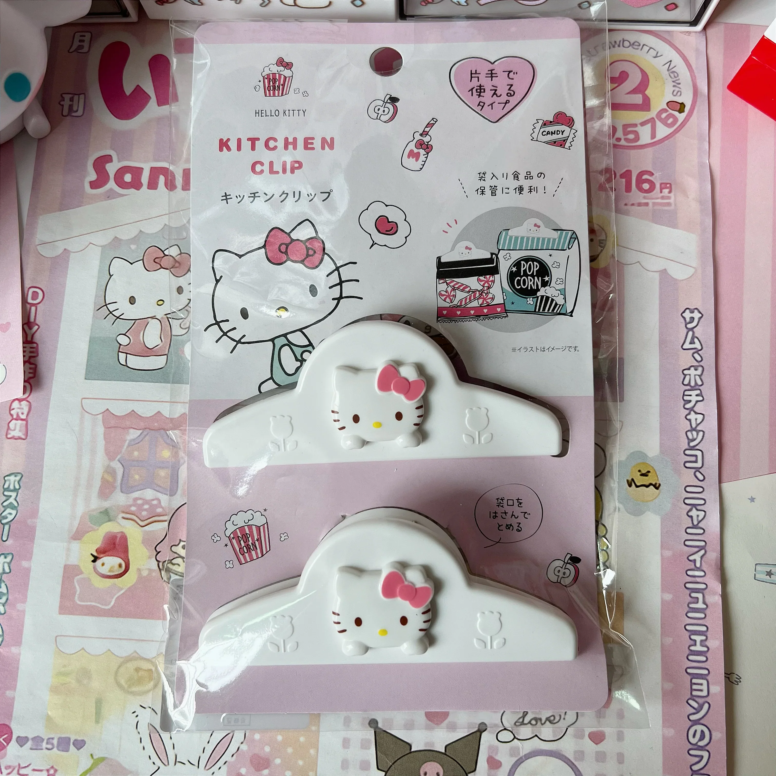 My Melody Magnetic Clip Refrigerator Magnet Pink - Image 6