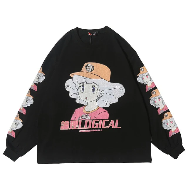 Oversized Sweatshirt Hoodie Creamy Mami Anime - Image 3