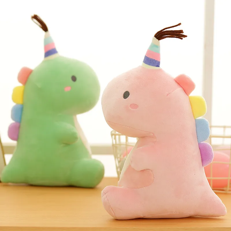 Pastel Party Dinosaur Plush Rainbow Plush Toy - Image 3