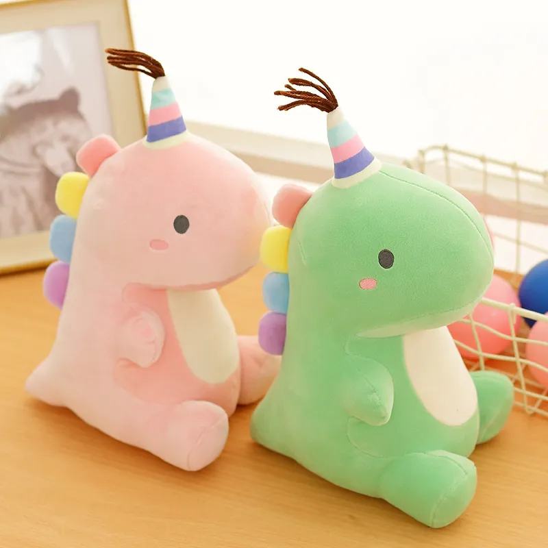Pastel Party Dinosaur Plush Rainbow Plush Toy - Image 7