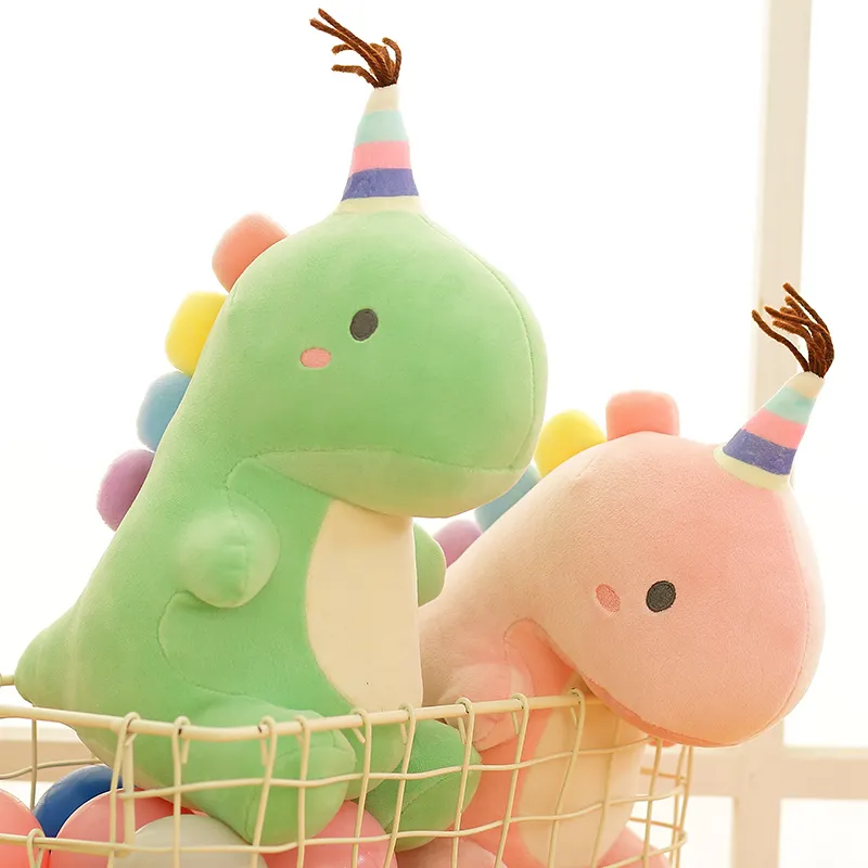 Pastel Party Dinosaur Plush Rainbow Plush Toy - Image 8
