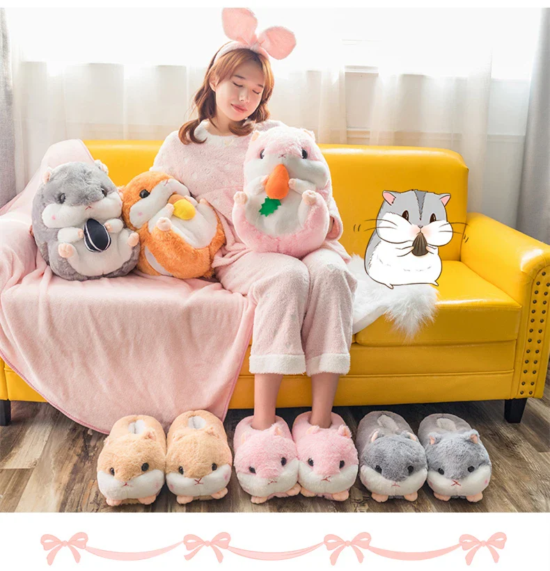 Slippers Winter Warm Home Plush Cute Corgi Slippers Flock Indoor Shoes Casual Slip On Flats - Image 10