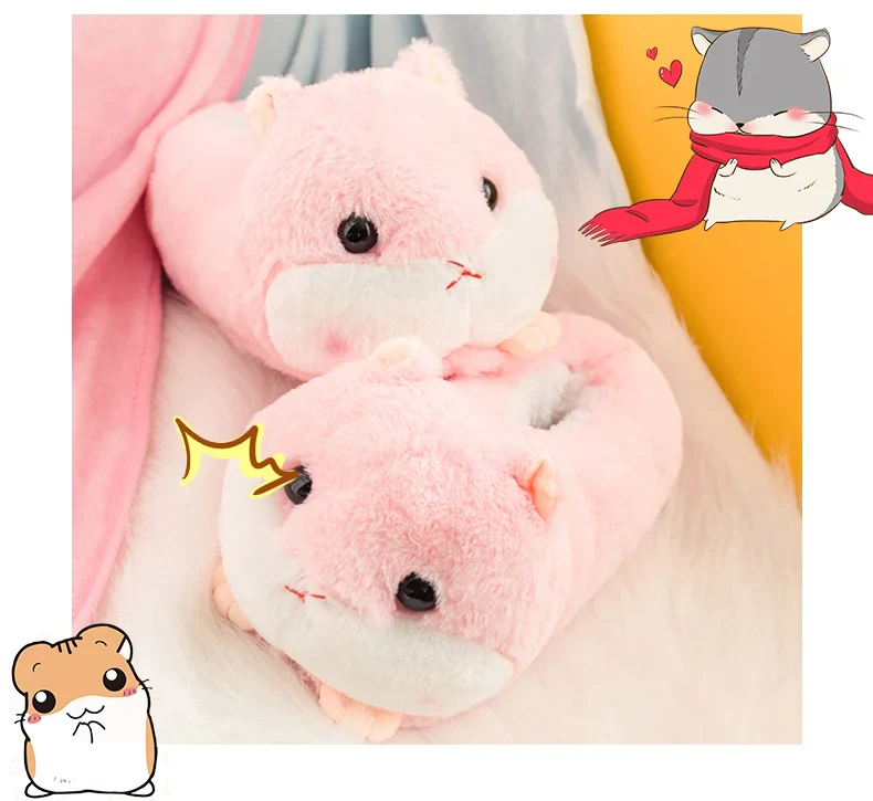 Slippers Winter Warm Home Plush Cute Corgi Slippers Flock Indoor Shoes Casual Slip On Flats - Image 16
