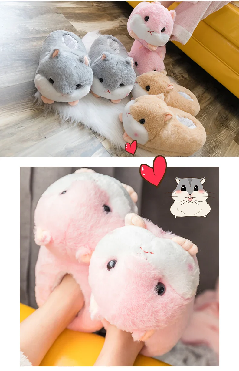Slippers Winter Warm Home Plush Cute Corgi Slippers Flock Indoor Shoes Casual Slip On Flats - Image 23