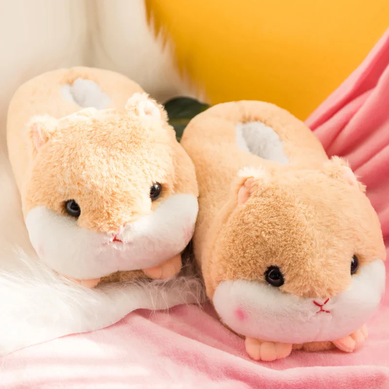 Slippers Winter Warm Home Plush Cute Corgi Slippers Flock Indoor Shoes Casual Slip On Flats - Image 8