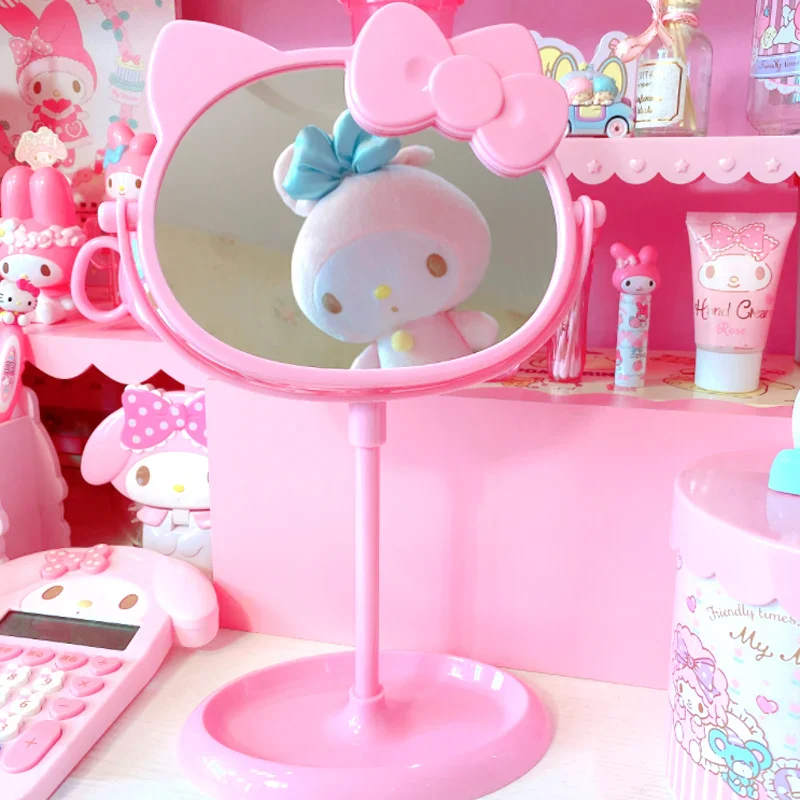 Pink Hello Kitty Mirror Make Up Desk Mirror - Image 3