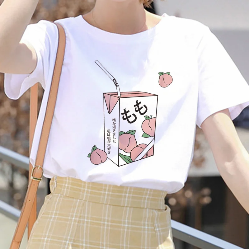 Pink Peach Juice Harajuku T Shirt - Image 22