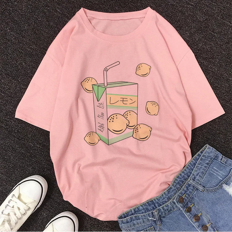 Pink Peach Juice Harajuku T Shirt - Image 23