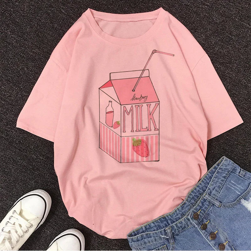 Pink Peach Juice Harajuku T Shirt - Image 31