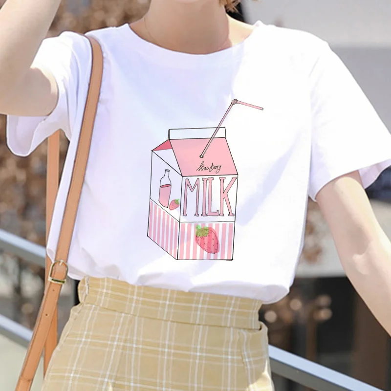Pink Peach Juice Harajuku T Shirt - Image 40