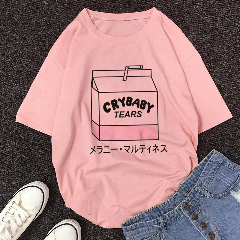 Pink Peach Juice Harajuku T Shirt - Image 7