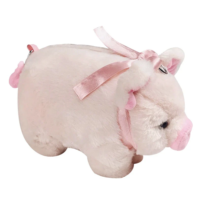 Pink Pig Plush Crossbody Bag - Image 6