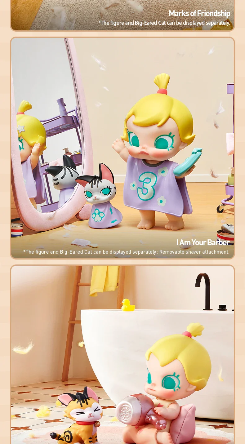 Genuine Pop Mart Baby Molly & Baby Tabby Series Blind Box Figures - Image 15