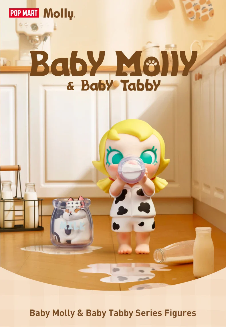 Genuine Pop Mart Baby Molly & Baby Tabby Series Blind Box Figures - Image 7