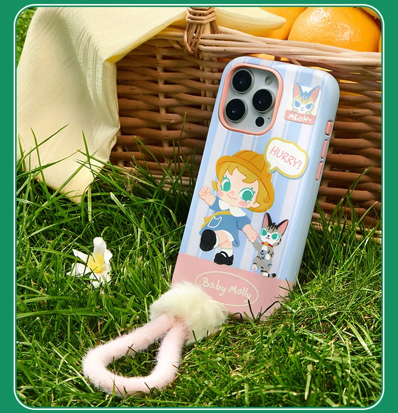 Genuine Pop Mart Baby Molly & Baby Tabby Series - Phone Case For iPhone 16 Pro / 16 Pro Max - Image 10