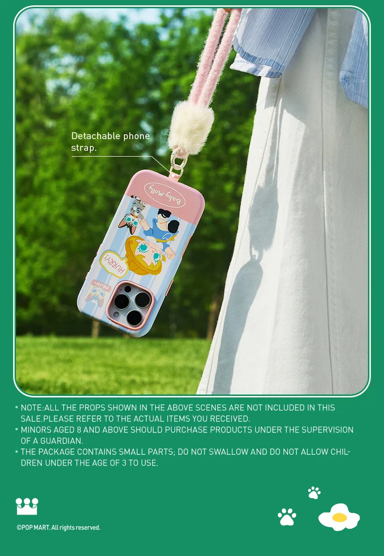 Genuine Pop Mart Baby Molly & Baby Tabby Series - Phone Case For iPhone 16 Pro / 16 Pro Max - Image 11