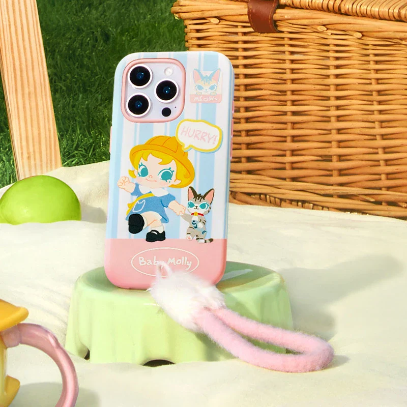 Genuine Pop Mart Baby Molly & Baby Tabby Series - Phone Case For iPhone 16 Pro / 16 Pro Max - Image 12