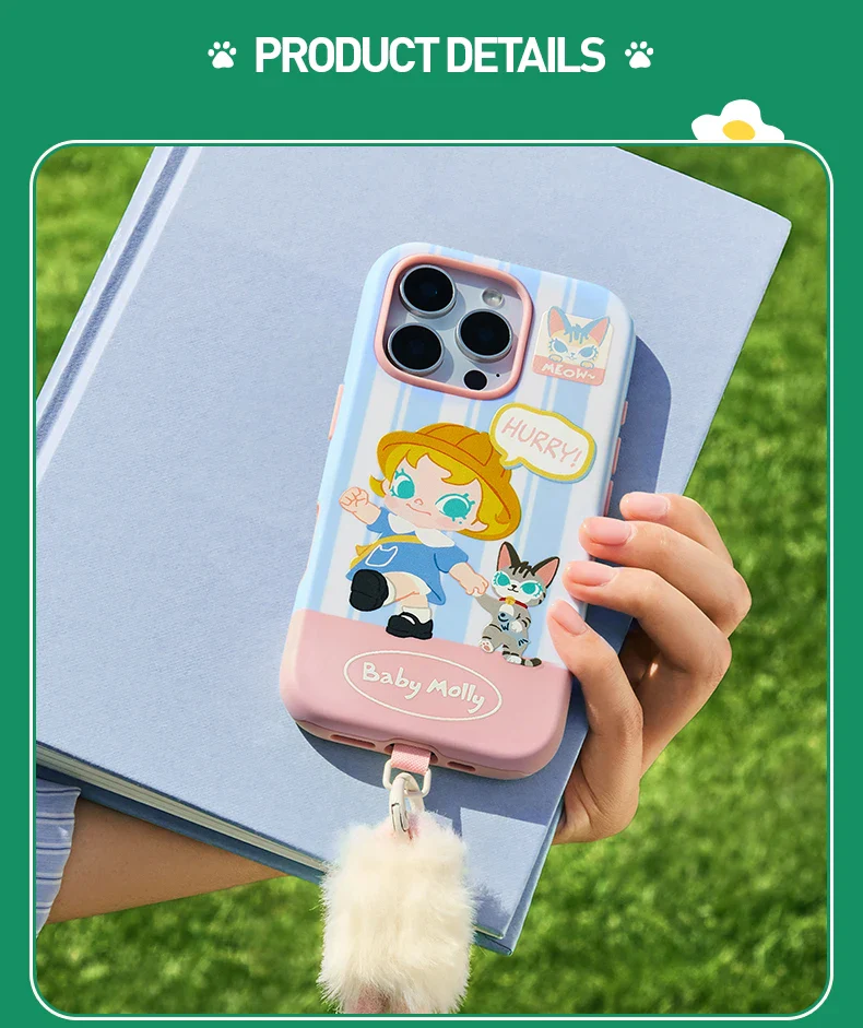 Genuine Pop Mart Baby Molly & Baby Tabby Series - Phone Case For iPhone 16 Pro / 16 Pro Max - Image 9