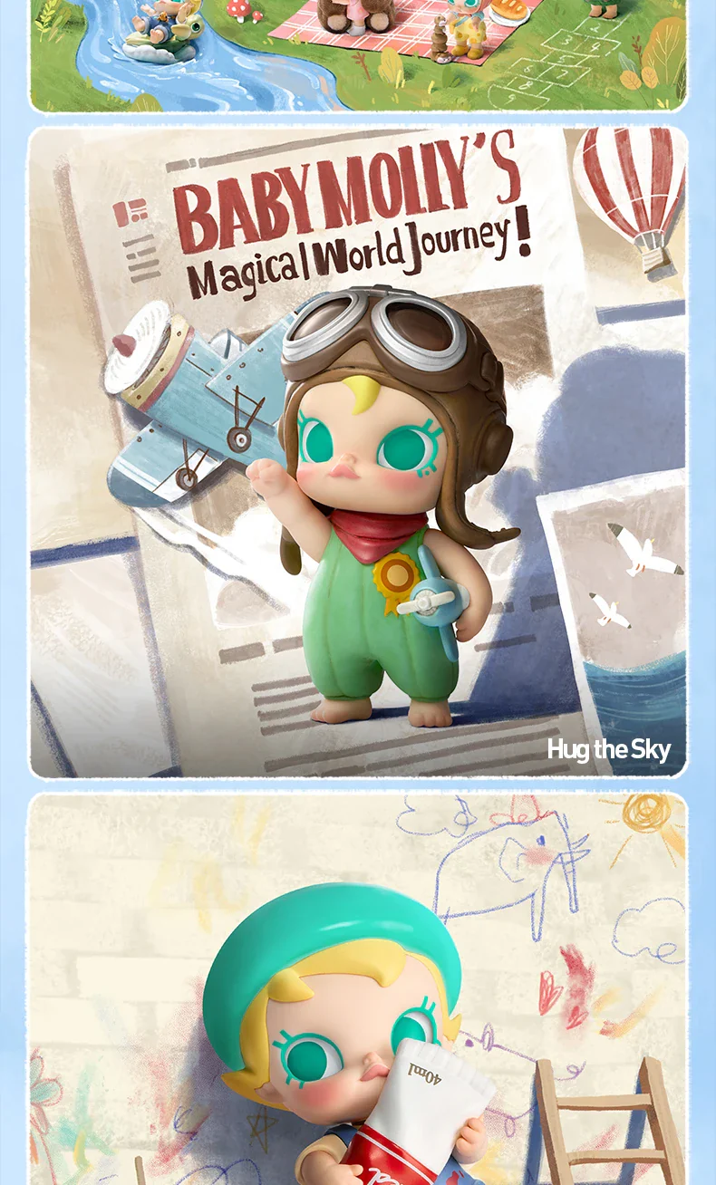 Genuine Pop Mart Baby Molly My Huggable Discovery Series Figures Blind Box - Image 11