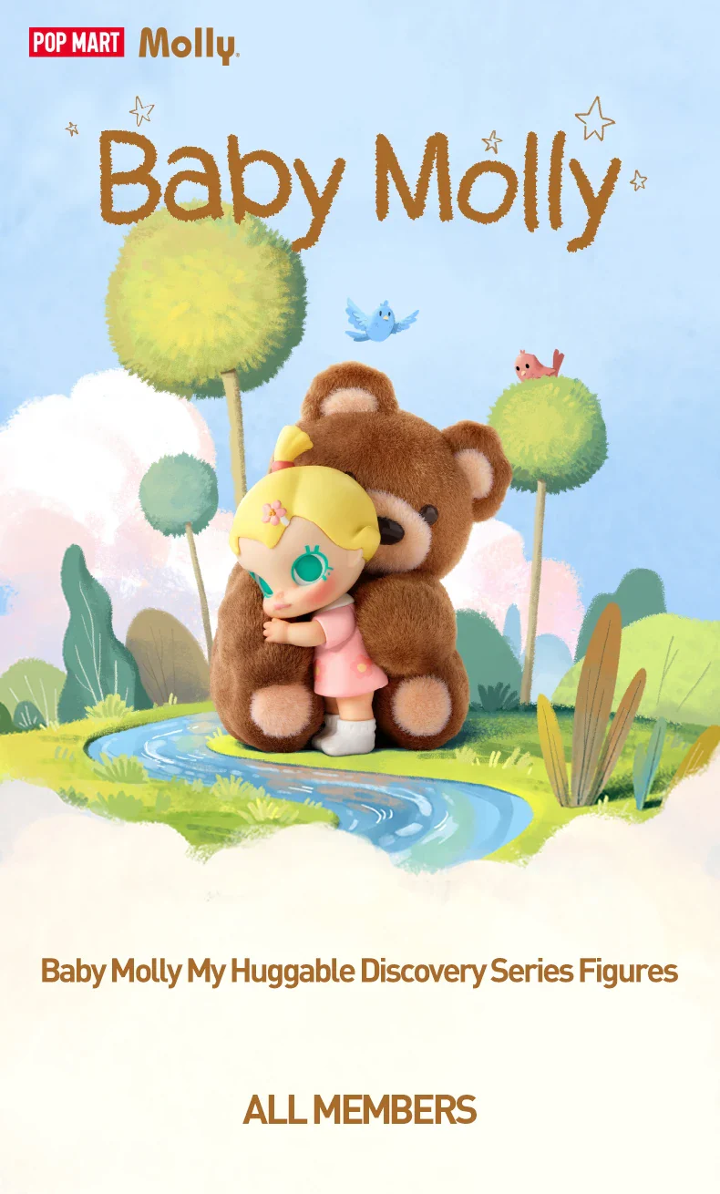 Genuine Pop Mart Baby Molly My Huggable Discovery Series Figures Blind Box - Image 7