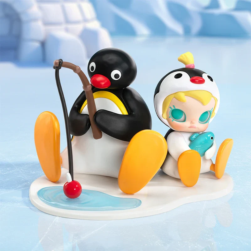 Genuine Pop Mart Baby Molly × Pingu Fishing Time Figure - Image 11